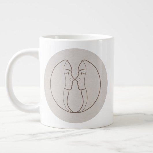 Grande Tasse Sternzeichen Zwilling (Gauche)