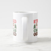 Grande Tasse Stressé, béni et observé à Noël (Dos)