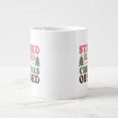 Grande Tasse Stressé, béni et observé à Noël (Devant)