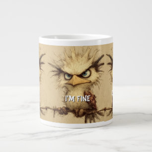 Grande Tasse StressedBird Je vais bien C'est FIne Tout va bien