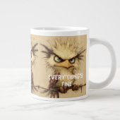 Grande Tasse StressedBird Je vais bien C'est FIne Tout va bien (Droite)