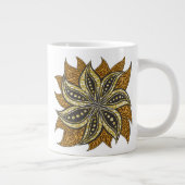 Grande Tasse Style Batik Floral Abstrait africain (Droite)