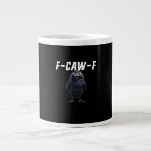 Grande Tasse Style créatif de matériel drôle de corbeau F Caw