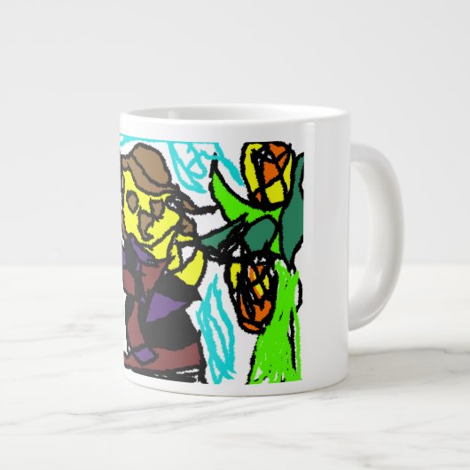 Grande Tasse Style d'écusson (Devant droit)