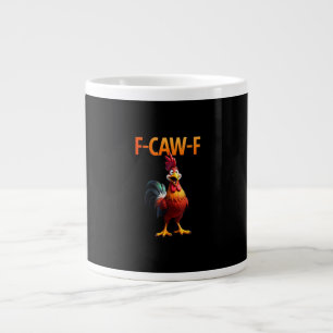 Grande Tasse Style gothique vintage poulet F Caw F drôle