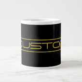 Grande Tasse Style moderne Editable Or Texte & Grilles (Devant)