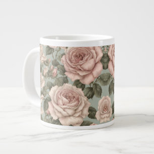 Grande Tasse Style victorien Country Garden Rose Imprimer