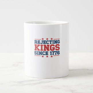 Grande Tasse Style Vintage Refusant les Rois Depuis 1776