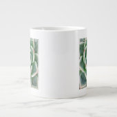 Grande Tasse Succulent à pointe rouge verte (Devant)