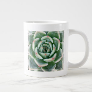 Grande Tasse Succulent à pointe rouge verte