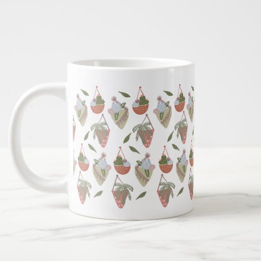 Grande Tasse Succulent et cactus Suspendu verdure Plante (Gauche)