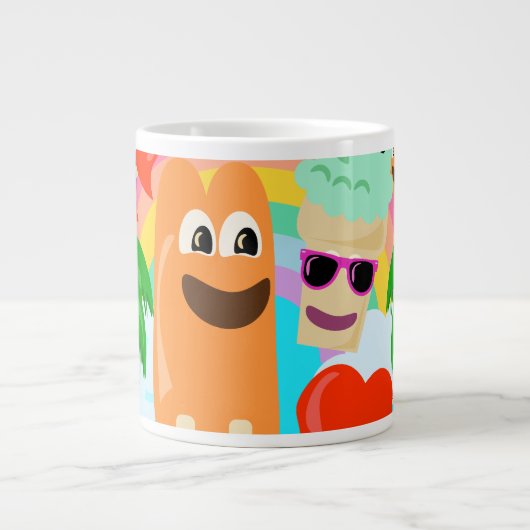 Grande Tasse Summer Fun Traite Joie Cartoon Art Joy (Devant)