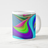 Grande Tasse Summerfeel, Rainbowart 3D Abstrait (Devant droit)