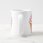 Grande Tasse sundae fraise en cône gaufre avec couche supérieur (Dos)