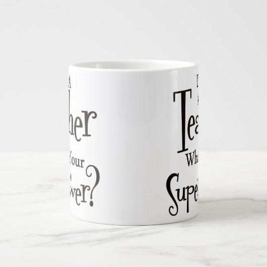 Grande Tasse Super Enseignant (Devant)