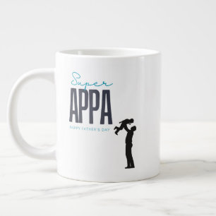 Grande Tasse super Fête des pères heureuse Appa
