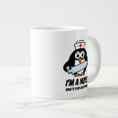 Grande Tasse Super-infirmière grand bonbon gigantesque idée cad (Devant droit)