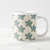 Grande Tasse Superbe grise florale (Droite)
