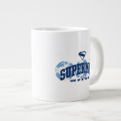 Grande Tasse Superman dans le monde (Devant droit)