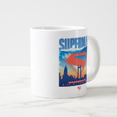 Grande Tasse Superman Metropolis Skyline (Devant droit)