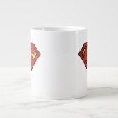 Grande Tasse Superman S-Shield | Logo Grunge Black Outline (Devant)