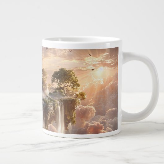 Grande Tasse Surreal Floating Islands With Waterfalls (Droite)