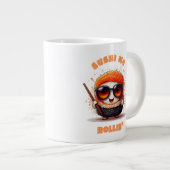 Grande Tasse Sushi Me Rollin’ - Funny Kawaii Caractère Sushi (Devant droit)