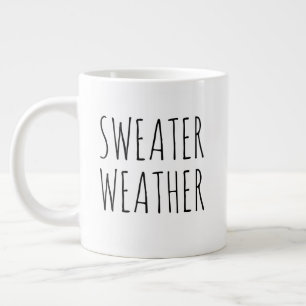 Grande Tasse "Sweather" Simple Farmhouse moderne