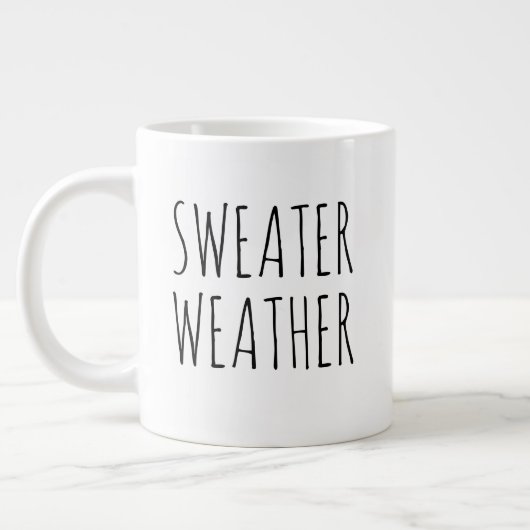 Grande Tasse "Sweather" Simple Farmhouse moderne (Gauche)