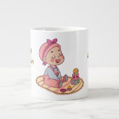 Grande Tasse Sweet petite fille Joyeux anniversaire (Devant)