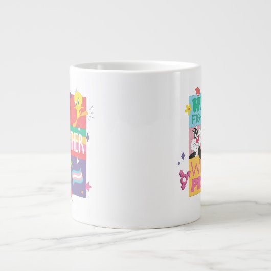 Grande Tasse SYLVESTER™ & TWEETY™| Nous combattons Avec Fierté (Devant)