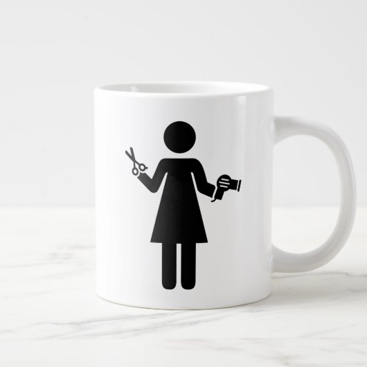 Grande Tasse Symbole coiffeur (Droite)