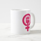 Grande Tasse Symbole de résistance des femmes (Devant droit)
