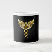 Grande Tasse Symbole Polygonal Or Caduceus (Devant)
