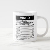 Grande Tasse Symbole Zodiaque Virgo avec la valeur nutritive, (Droite)