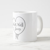 Grande Tasse Sympa Coeur Amusant Caractère Complexe Se Bien Bie (Devant droit)