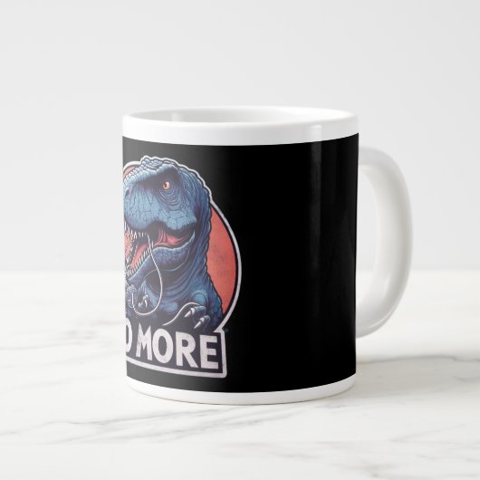 Grande Tasse T-Rex Gamer No More Design (Devant droit)