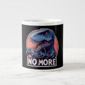 Grande Tasse T-Rex Gamer No More Design (Devant)