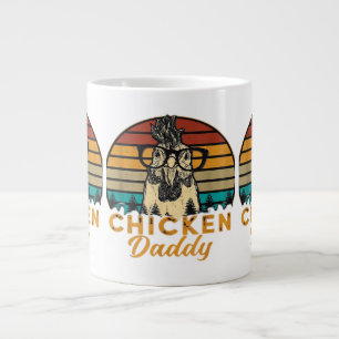Grande Tasse T-shirt homme vintage Chicken Daddy Chicken Papa p