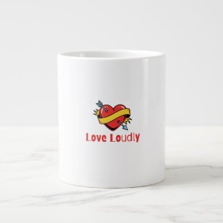 Grande Tasse T-Shirt Lovez à haute voix