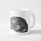Grande Tasse Tabby avec pattes coupées (Devant droit)