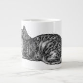 Grande Tasse Tabby avec pattes coupées (Devant)