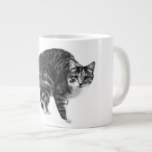 Grande Tasse Tabby Glow par Winter Window (Devant droit)