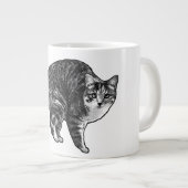 Grande Tasse Tabby Under Snowlight Glow (Devant droit)
