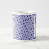 Grande Tasse Tableau blanc standard de caniche - Art original d (Devant)