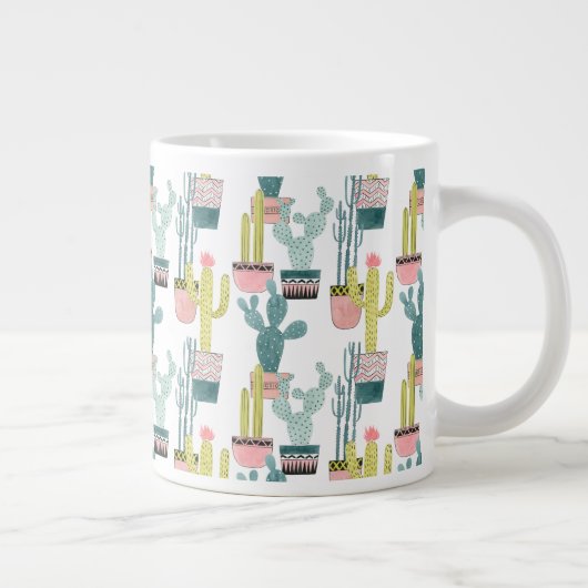 Grande Tasse Taco à propos d'amour | Motif Cactus (Droite)