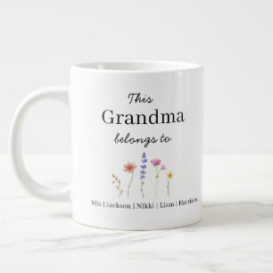 Grande Tasse Taille JUMBO - Cadeau personnalisé pour cinq petit