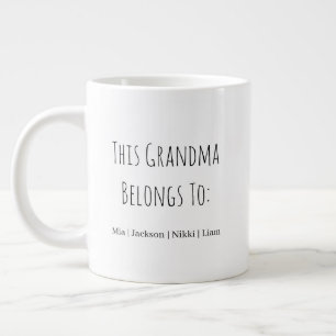 Grande Tasse Taille JUMBO Cette grand-mère appartient à - Drôle
