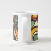 Grande Tasse Talavera Mexicaine Poterie Brown or vert (Dos)