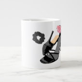 Grande Tasse Talons noirs & talons de mariée – Féminin classe (Devant)